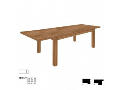 Table en bois massif véritable 180x90cm Tables de salle à manger Table en bois massif de chêne Meubles