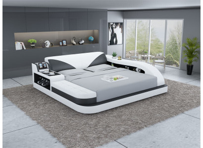 Lit multifonctionnel Lits doubles Lit moderne Cadre de lit Lits 180x200cm