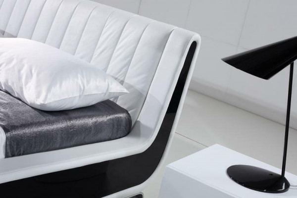 Lit de designer Lit de mariage Lit rembourré Lit de chambre Lit en cuir Lit neuf