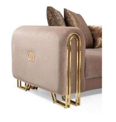 Canapés design Rembourrage Canapé Canapés 3 places Trois places Canapé en tissu Salon neuf