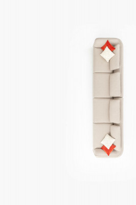 Canapé 6 places Canapé rembourré Salon de luxe Style de design moderne nouveau