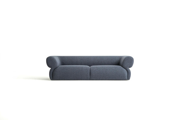 Canapé moderne 3 places Meuble de luxe Salon 250cm Canapé rembourré Design neuf