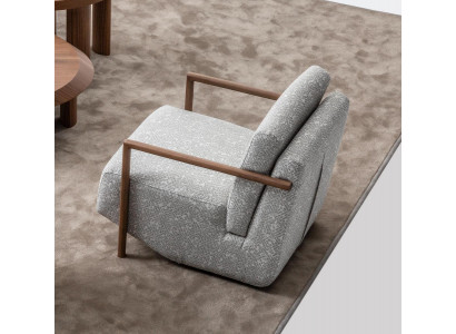 Fauteuil gris Design de meubles de salon Moderne Luxe Siège simple Club de détente