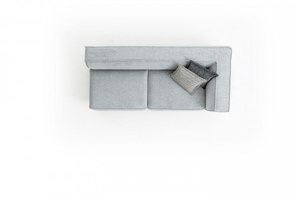 Coin suite Canapé Canapé Gris Tissu Canapés Meubles 430x165 Canapés Canapés