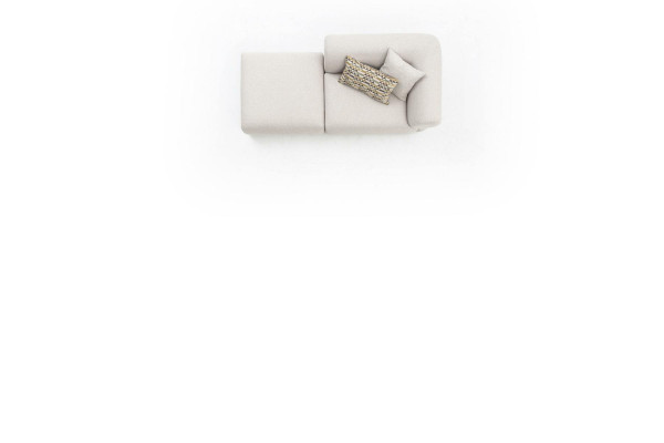 Canapé en textile 3 places Salon Mobilier de luxe Design Canapé Beige 215 cm