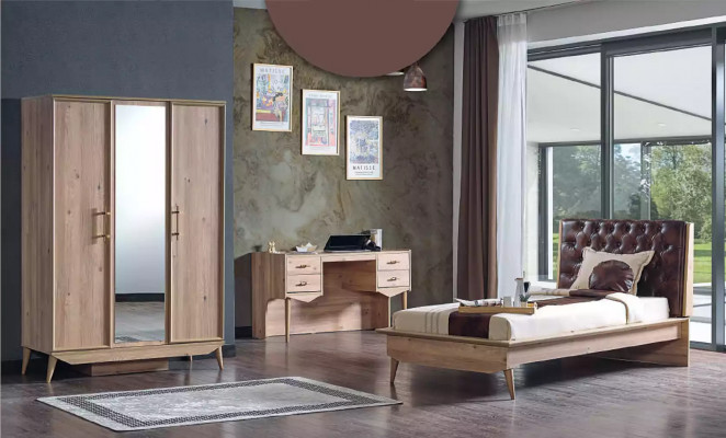 Conception Chambre Jeunesse Chambre Lit Armoire Bureau 3pcs.