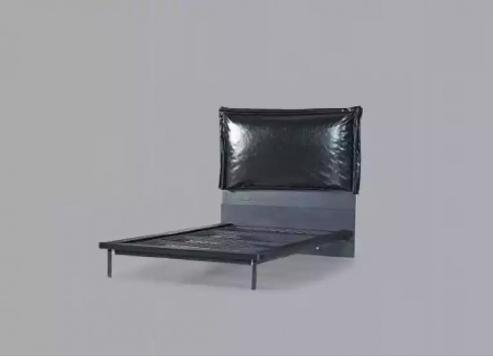 Lit d'enfant design lit de jeunesse meubles en métal doux 120x200cm