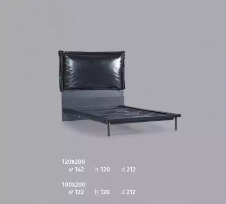 Lit d'enfant design lit de jeunesse meubles en métal doux 120x200cm