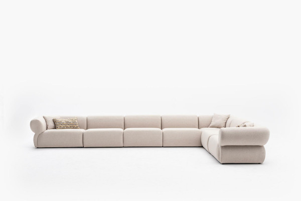 Canapé d'angle Style suite d'angle Canapé d'angle Rembourrage Canapés Forme en L Canapé 495x315cm