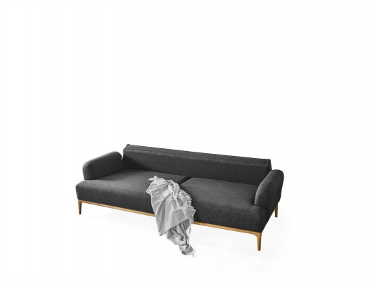 Canapé 4 places Canapés 4 places Design moderne Tissu Polyester Gris neuf
