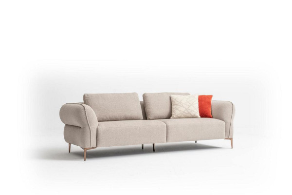 Ensemble de canapé en L de design moderne 3+1+1 places pour salon Canapé rembourré Sofa