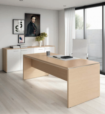 Bureau d'ordinateur Hêtre Mobilier de bureau Table de travail Bureau Ameublement Meubles Frezza