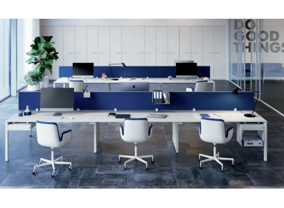 Table de travail Comptoir 6 personnes Bureau de bureau Salle d'étude Mobilier de bureau Table Tables