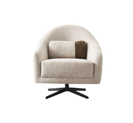 Fauteuil de luxe Meubles élégants Salon Conception Pivotante Club Lounge en bois