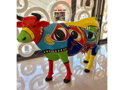 Figure abstraite statue figures de jardin statues de décoration sculptures bovins vache nouvelle