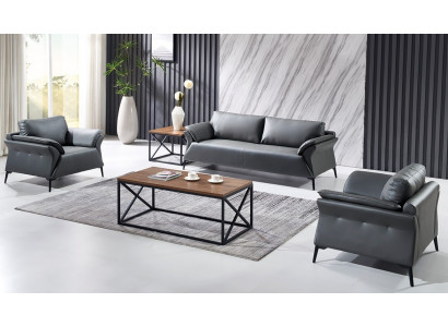 Canapé Canapé Tissu Suite Siège Canapés Canapés 3+1+1 Places Mobilier de Bureau neuf