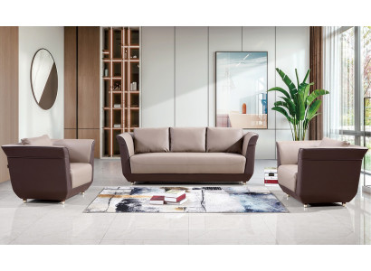 Canapé Canapé Tapisserie Siège Design Suite 3+2+1 Canapés Canapés Canapés en Tissu Bureau