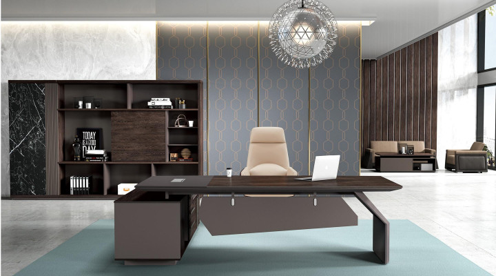 Chef de bureau 260 x 220 cm Mobilier Table Cabinet d'avocats Tables de pratique Immédiatement