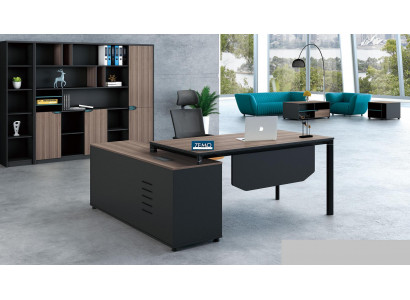 Bureau avec Étagère Bureau à Domicile Mobilier de Bureau Mobilier Décoratif Bureau