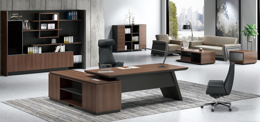 Étagère de bureau pour classeurs en bois, armoires, étagères de bureau pour bureau de 280 cm.