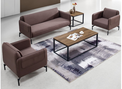 Conception Siège rembourré Canapé Suite Canapé Canapés Tissu Tissu Mobilier de bureau neuf