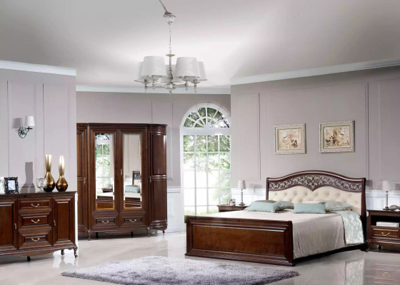 Armoire de chambre en bois blanc de luxe Armoires de mobilier en bois
