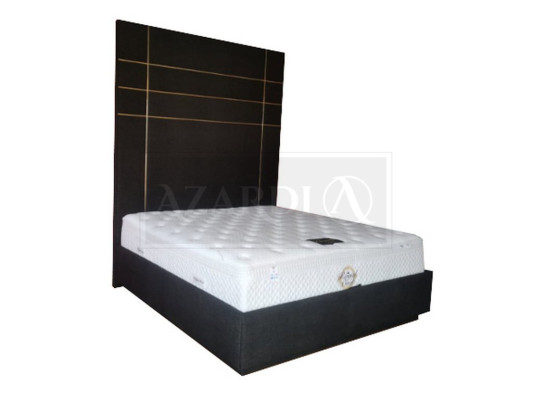 Hôtel Double Lit en Cuir Textile Chambre à Coucher Literie de Luxe Lits Design Moderne