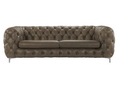 Canapé Chesterfield Marron xxl Grand Cuir Salon Mobilier 4 Places Violet Jaune Vert