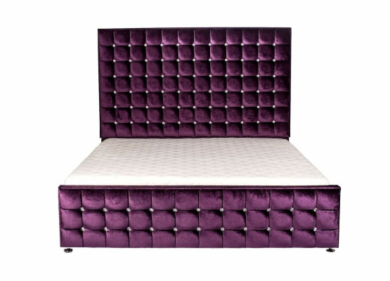 Design Lit rembourré Double lit Lits Chesterfield Lit de luxe 140/160/180x200cm nouveau