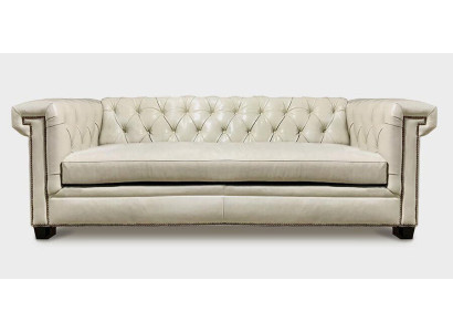 Canapé Chesterfield de luxe en cuir pour 3 personnes