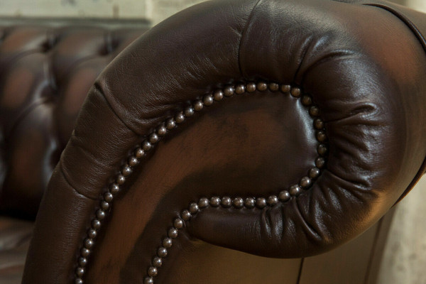 Classique Chesterfield Canapé en Cuir de Luxe Design de Sofa 4 Places neuf