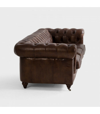 Ensemble de canapé 3+1 places Canapé Chesterfield en tissu cuir neuf