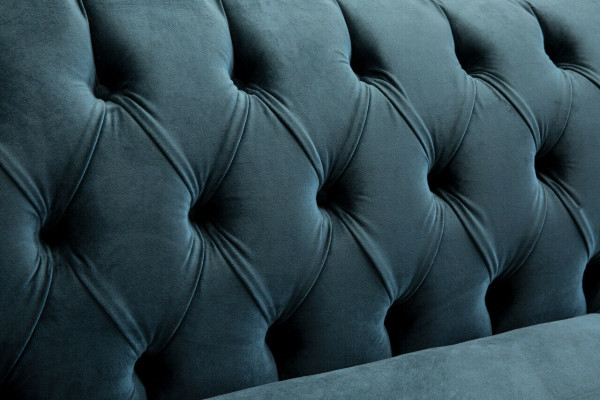 Chesterfield Sofa 4 places en tissu pour le salon