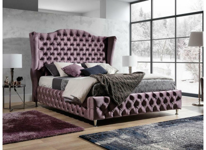 Lit Royal Chesterfield Aubergine Lits Design Classique