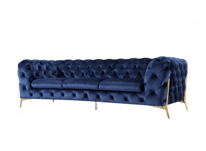 Chesterfield Canapé 3 places Tissu d'ameublement Trois places Canapés Textile Italie