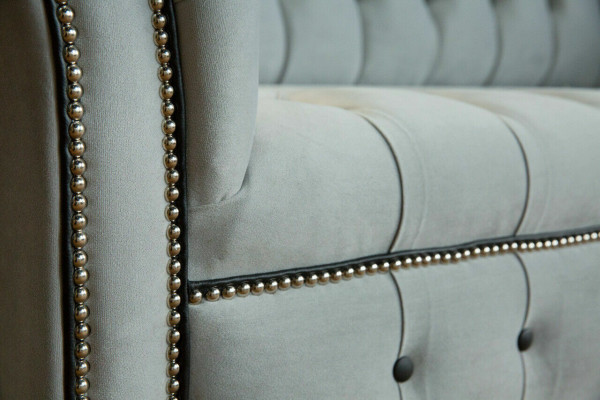 Canapé Chesterfield Ensemble 3+2 places en velours Velor Suite Design Sets