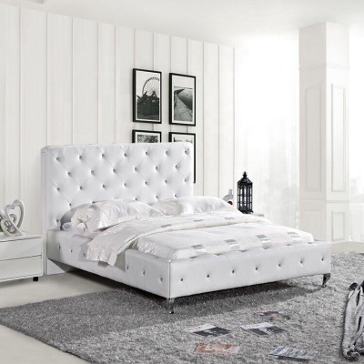 Lit Chesterfield Design Chambre Lits Anglais 140x200cm Tissu Rembourré