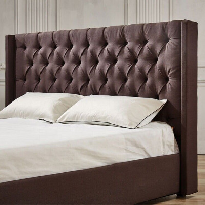 Chambre Lit 200x200cm Lits Rembourrés Chesterfield Tissu Textile