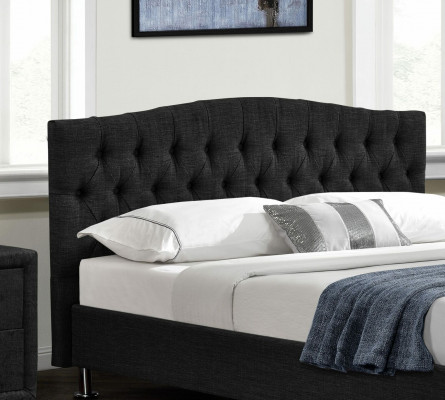Design de lit Chesterfield noir Chambre Lit anglais