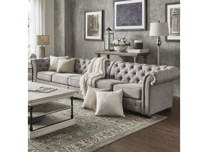 Salon Chesterfield Canapé Rembourrage Meubles Canapé Cinq Places Textile