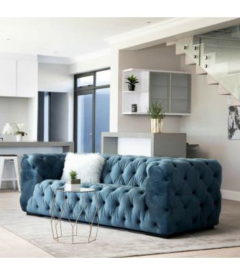 Chesterfield canapé moderne de luxe à 3 places, canapé designer pour salon à trois places