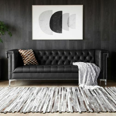 Mobilier de style anglais Chesterfield Canapé 3 places Rose Turkis 3 places Canapé bleu