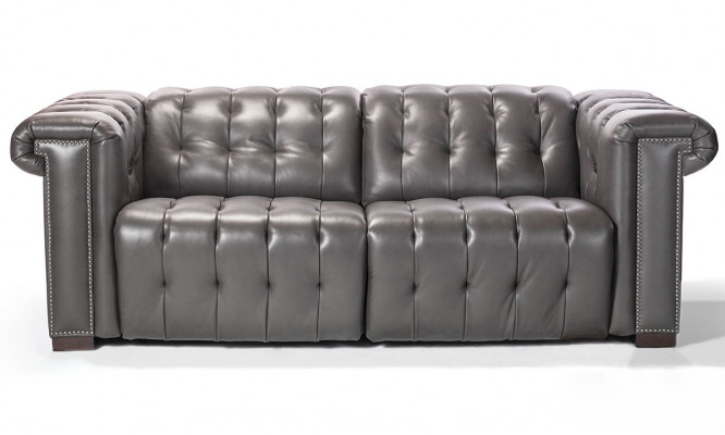 Designer Canapé Chesterfield Noir Trois Places 3 Places pour Salon