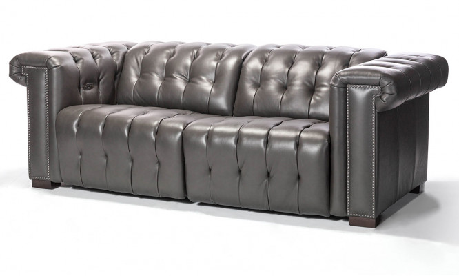 Designer Canapé Chesterfield Noir Trois Places 3 Places pour Salon