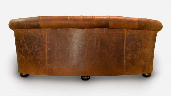 Chesterfield Canapé en cuir Design Luxueux Canapé Classique 3 Places nouveau