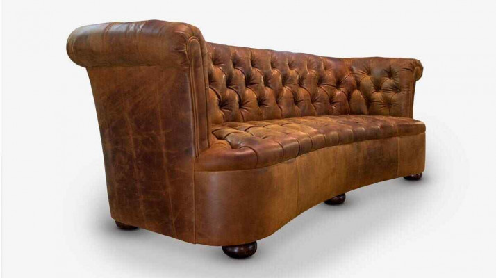 Chesterfield Canapé en cuir Design Luxueux Canapé Classique 3 Places nouveau