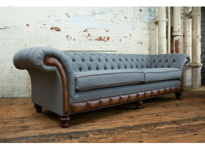 Canapé en cuir Chesterfield, canapé en tissu, canapé, canapé-lit, rembourrage du salon sur mesure