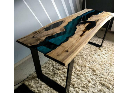 Résine époxy Consoles Table Tables de designer Mobilier de luxe Salon
