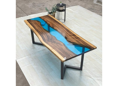 Table d'appoint Table en résine époxy Table basse Table basse faite main 120x60cm