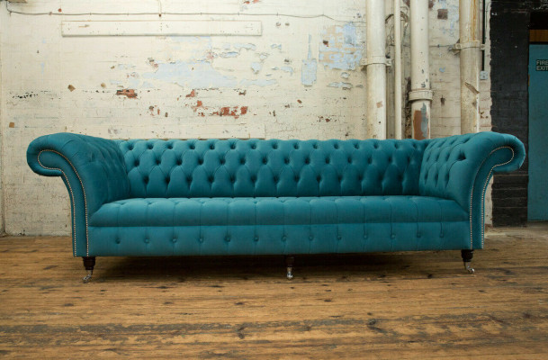 Canapé Chesterfield xxl grand canapé canapé en velours en cuir en tissu canapés 4 places